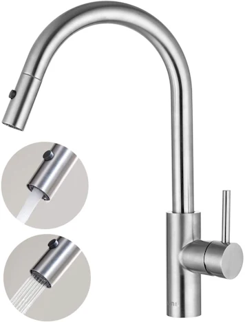 360° drehbar Armatur Küche Spültischarmatur Wasserhahn 2 Strahlarten