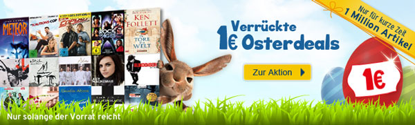 1 Million Artikel für je 1€ bei medimops - versandkostenfrei ab 20€ 