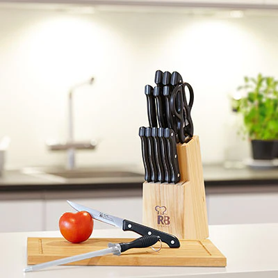Günstiger Messerblock mit 14 Messern von Renberg für 11€ + Gratisartikel