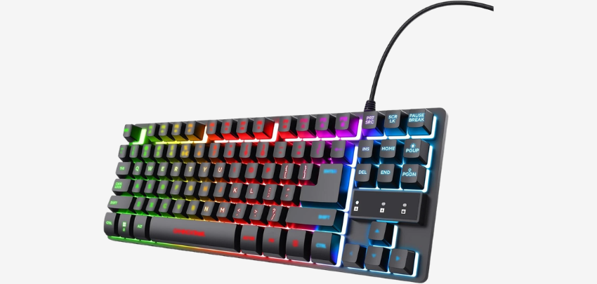 Kompakt-Gaming ohne Numpad! ⌨️ Trust GXT833 Thado TKL Gaming Tastatur für 12€ 🎮