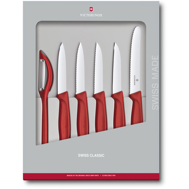 Aktion: Victorinox Swiss Classic Gemüsemesser-Set 6-teilig rot (6.7111.6G) für nur 28,70€ statt 33,77€