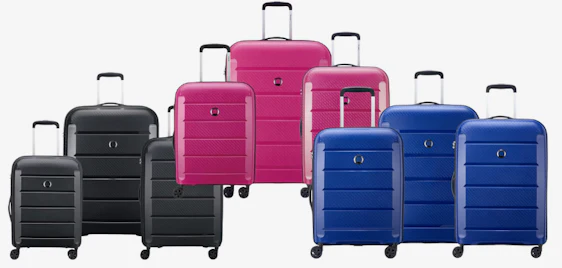 Top!😎 Delsey Binalong für 179€ - 3-teiliges Set Hartschalenkoffer, TSA-Schlösser, 34L, 66L & 102L