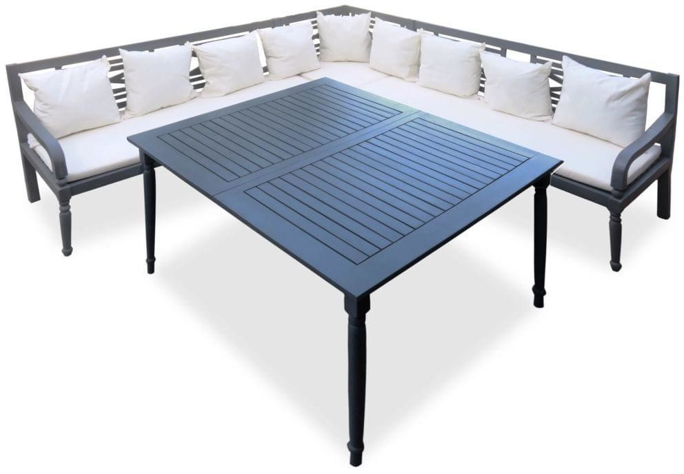 Aktion: vidaXL Outdoor Ecksofa-/Tisch-Set 16-tlg. Akazienholz Massiv (43698) für nur 190,06€ statt 607,99€