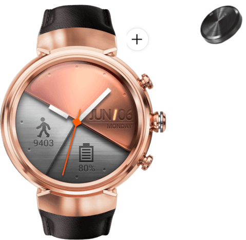 Asus ZenWatch 3 für 119€ – 1,4" Smartwatch mit Wear OS in Roségold/Braun & Power-Pack-Akku