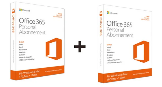 2x Microsoft Office 365 Personal für 46€ - Stornogefahr!