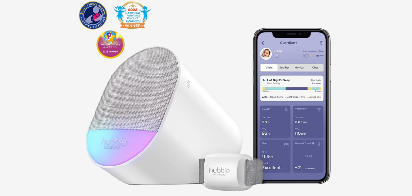 Tagesangebot ⏰ Guardian Plus Hubble Connect für 66€ - Baby-Monitor, smarte Sensoren, Schlafanalyse