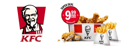 KFC Super Deal Bucket: Chick N'Chill Bucket für 10€ – 4 Hot Wings, 2 Crispys, 2 Original Bites & 2 kleine Pommes
