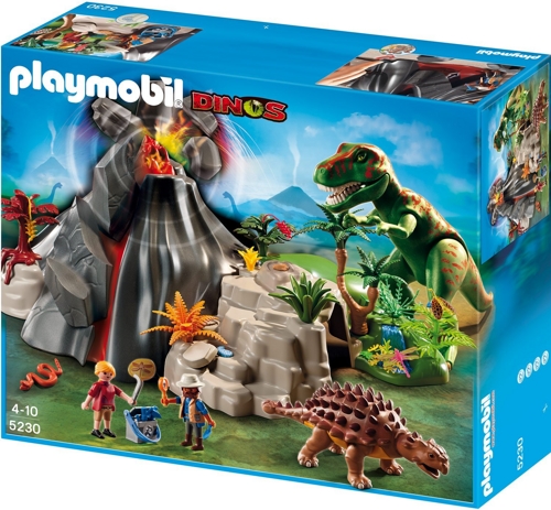 Playmobil T-Rex und Saichania beim Vulkan 5230 für 33,95€
