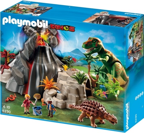 Playmobil T-Rex und Saichania beim Vulkan 5230 für 33,95€