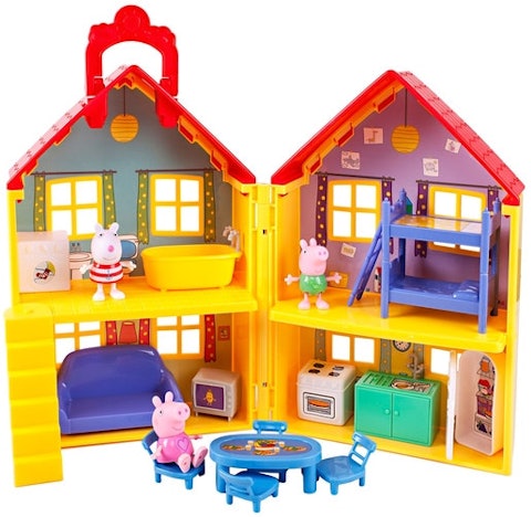 Peppa Wutz Spielset "Peppas Haus" für 30€ – Spielhaus mit 15 Zubehörteilen, ab 3 Jahre+