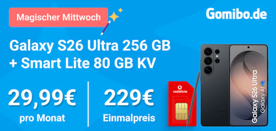 Effektiv fast GRATIS 🔥🤙 Samsung Galaxy S26 Ultra im 70GB Vodafone Tarif