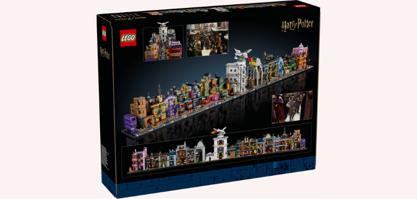 LEGO Harry Potter Winkelgasse für 133€ - 2.750 Teile, Mikrofiguren, variabel ausstellbar