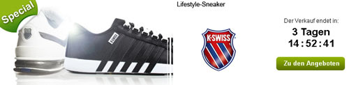 K-Swiss Schuhe mit 40% auf die UVP + versandkostenfrei