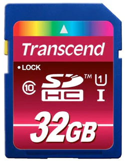 Transcend Ultimate-Speed SDHC Class 10 UHS-1 32GB für 27€ - schnelle 32GB SD-Karte