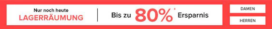 Bis zu 80% Rabatt im Lagerräumungssale von Dress for less - zusätzliche 10% Rabatt durch Newslettergutschein *UPDATE*