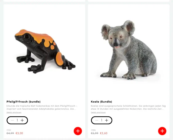 Schleich: 10 Figuren im BUNDLE DEAL - 40% günstiger