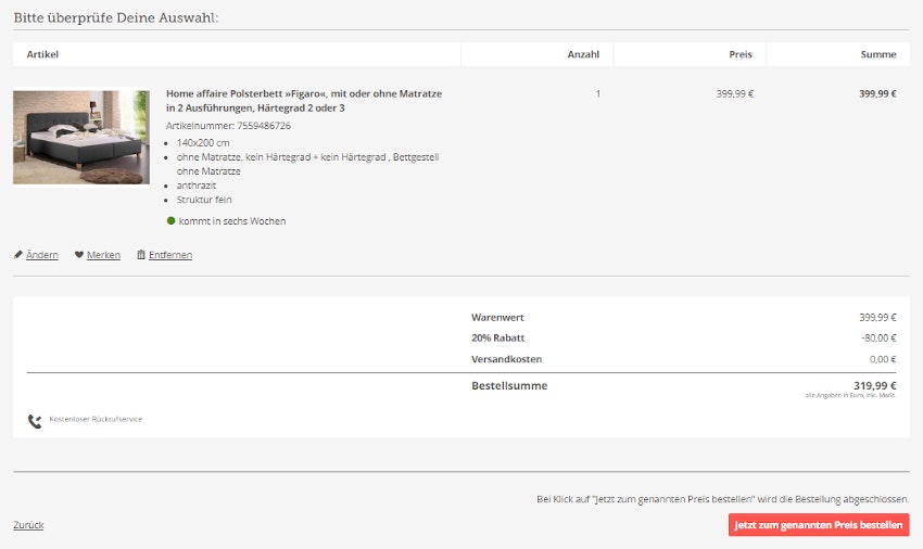 home-affaire-yourhome-warenkorb-rabatteinloesung