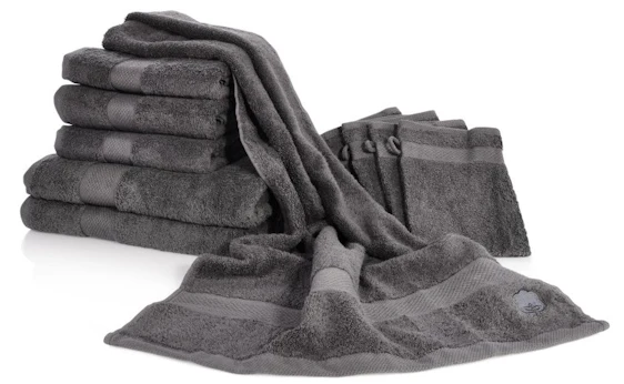 10-teiliges Handtuchset aus 100% Baumwolle für 20€ - 2x Duschtuch, 4x Handtuch, 4x Waschhandtuch