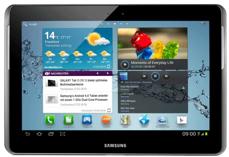 Samsung Galaxy Tab 2 WiFi+3G für 333€ - 10,1" Tablet mit 16GB Speicher und Android 4.0