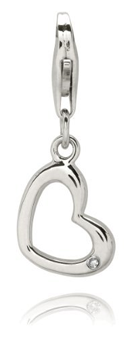 Silber-Charm mit Diamant + Schmuckstück nach Wahl für 12€