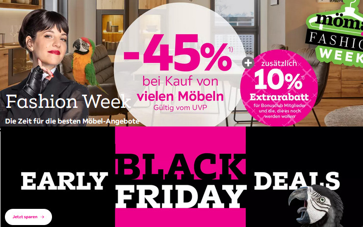 Singles' Day Aktion bei Mömax – z. B.: Bessagi Home Klapptisch "Theo" + 2 Klappstühle für 145€