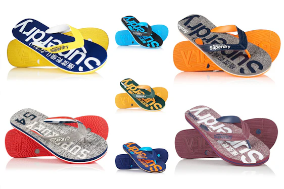 Herren Superdry Flip Flops Versch. Modelle für 9,95€ statt 20€