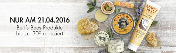 30% Rabatt auf Burts Bees Produkte – Naturkosmetik
