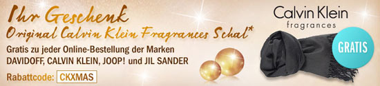 Kostenloser Calvin Klein Schal bei Douglas Bestellung