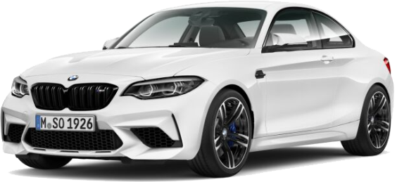 BMW M2 Competition Coupé (411 PS) in Weiß für 469€/Monat zzgl. 599€ Überführung - im Privat- oder Gewerbeleasing über 48 Monate á 10.000km p.a.