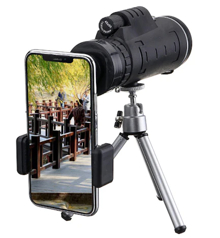 HD 40X60 Monokular Teleskop mit Stativ&Telefonclip