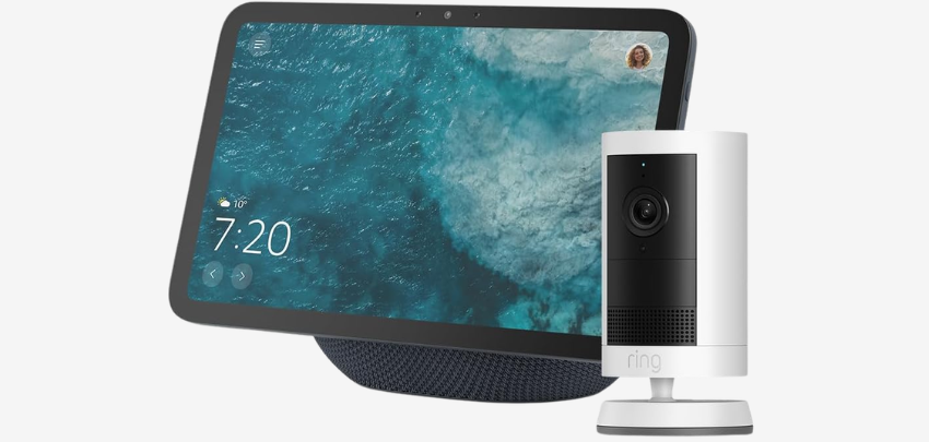 Smart-Home-Bundle zum Bestpreis! 🏠 Echo Show 8 &amp; Ring Außenkamera Plus für nur 160€ 📸