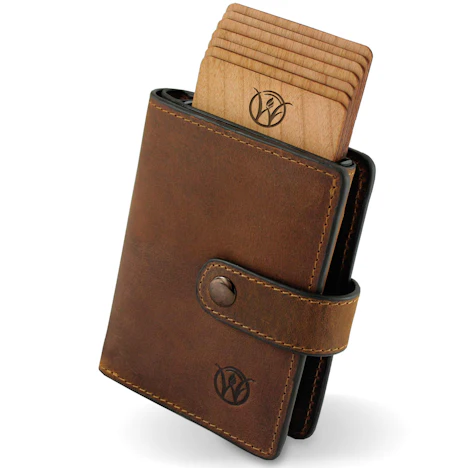 Bis zu -40% auf Echt Leder Geldbörse, mit Karten- POP UP-Funktion, SMART WALLET