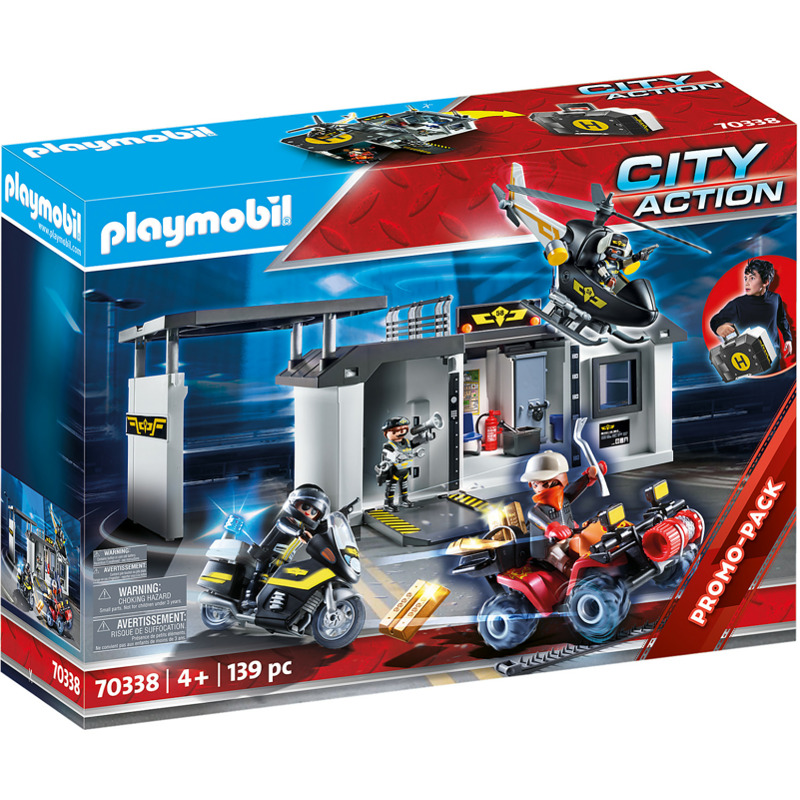 10,70€ auf Playmobil City Action -  Große Mitnehm-SEK-Zentrale 70338 sparen