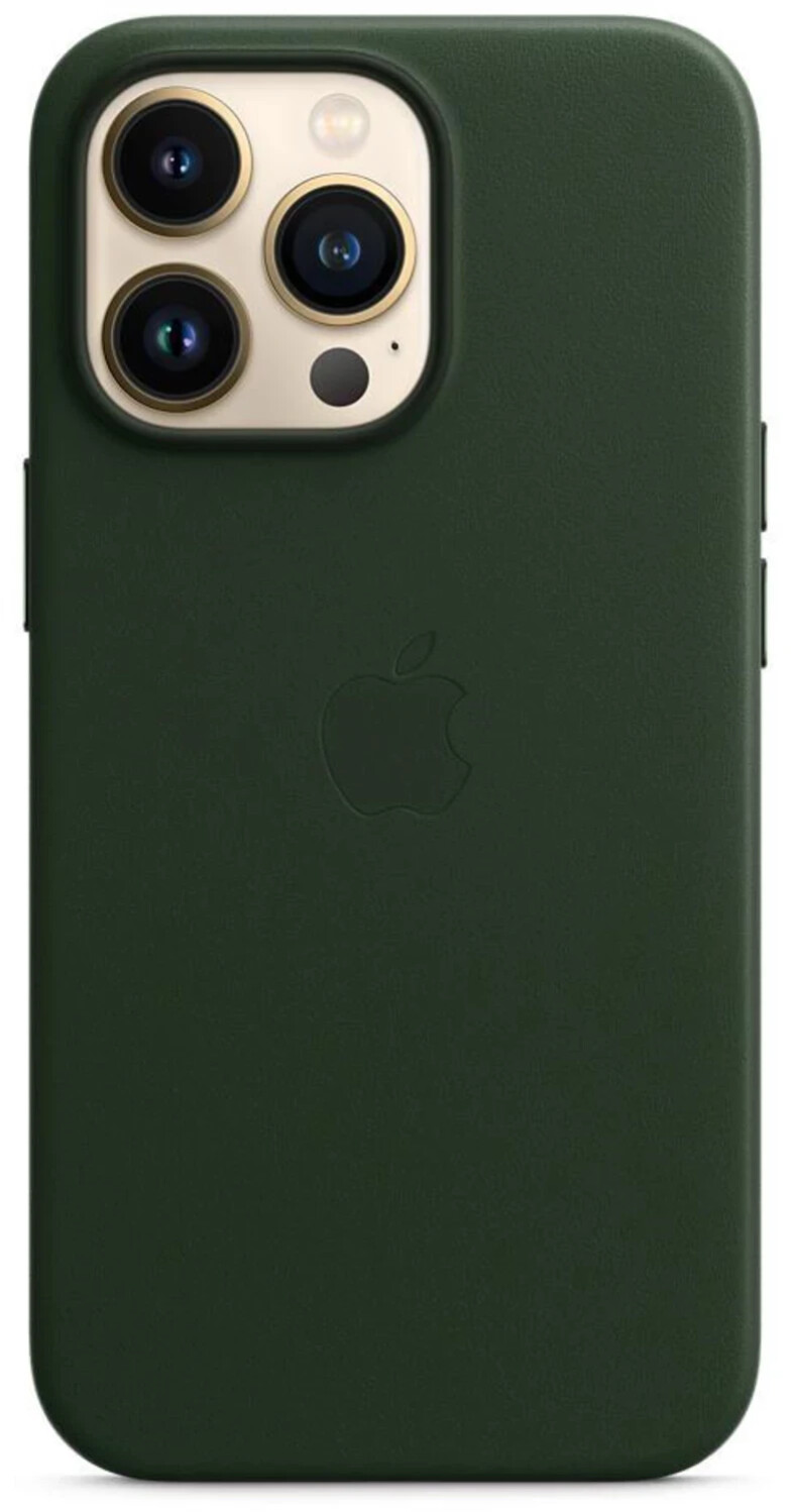Apple Leder Case mit MagSafe (iPhone 13 Pro) Schwarzgrün: Spart 10,12€