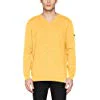 camel active Herren V-Neck Pullover Mel. S, Gelb (Yellow 60), X-Large