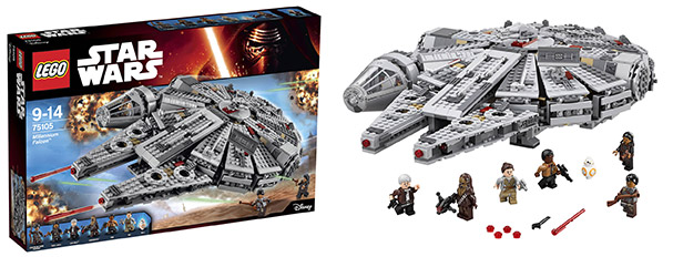 Lego Star Wars Millenium Falcon für 105€ - 2015 Version mit BB-8 und Han Solo