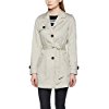  VERO MODA Damen Trenchcoat Mantel VMON ABBY 3/4 TRENCHCOAT BOOS, , , , , Gr. 40 (Herstellergröße: L), Elfenbein (Oatmeal Oatmeal)