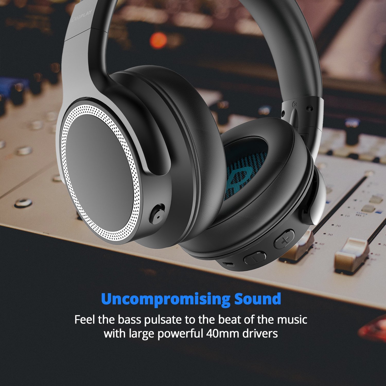 iDeaPLAY Noise Cancelling Kopfhörer Over-Ear BT4.0 für 49,99€ (Amazon)