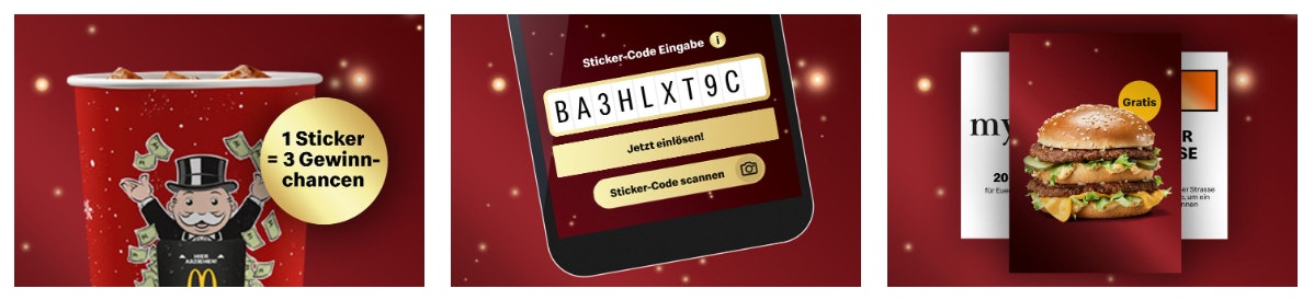 McDonalds Monopoly Codes einlösen