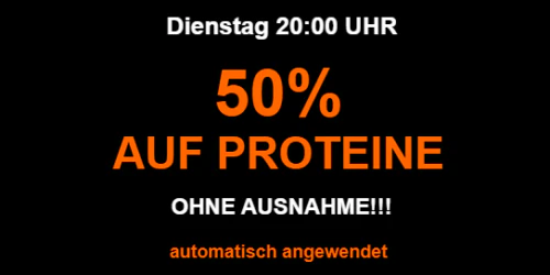 Myprotein Black Week 50% Rabatt auf alle Proteine