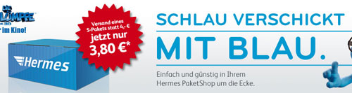 Hermes S-Paket für 3,80€ bis Ende September (bis 500€ versichert)