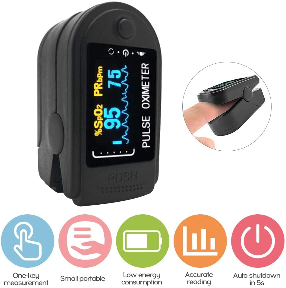 OLED-Display Fingerspitzenoximeter B-lood Sauerstoff-Pulsfrequenz-Monitor 