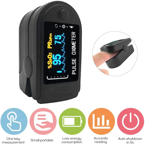 OLED-Display Fingerspitzenoximeter B-lood Sauerstoff-Pulsfrequenz-Monitor