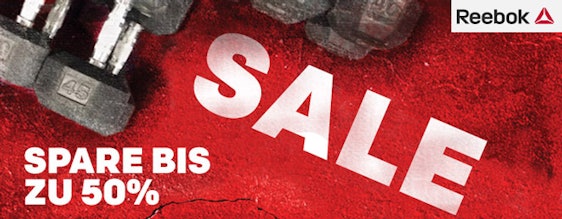 Reebok - 50% Sale + 20% Extrarabatt per Gutschein
