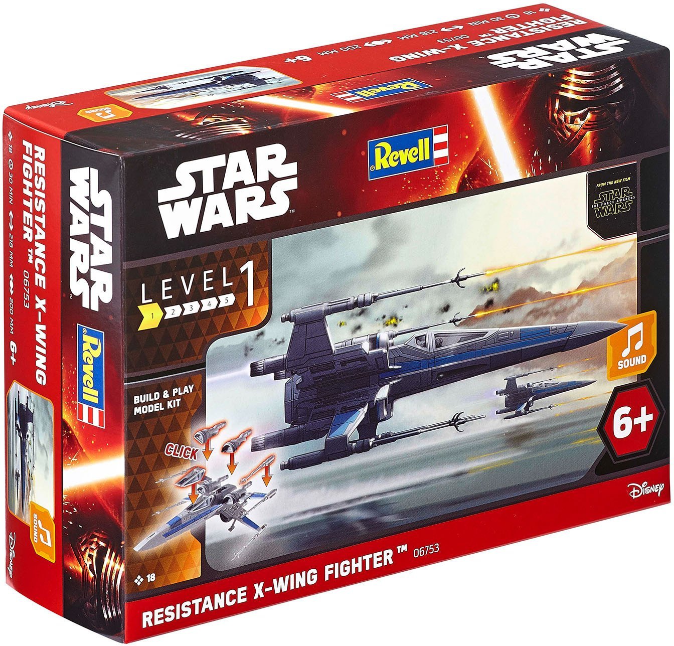  Revell 06753 - Star Wars - Resistance X-Wing Fighter für 4,99 EUR [Plus Produkt]