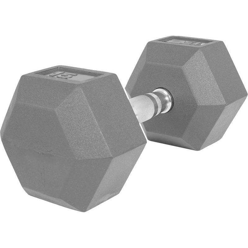 23% Rabatt auf Gorilla Sports Hexagon Kurzhantel Gummi 15 kg