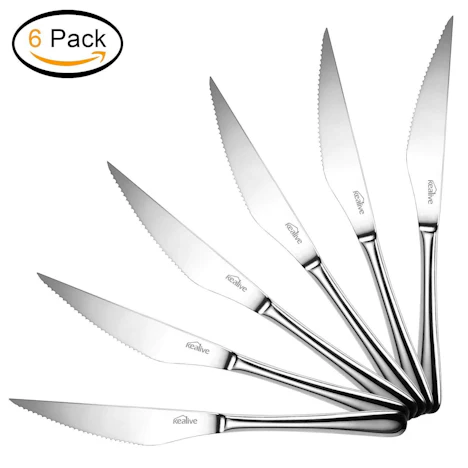 Edelstahl Steakmesser-Set für 7,39€
