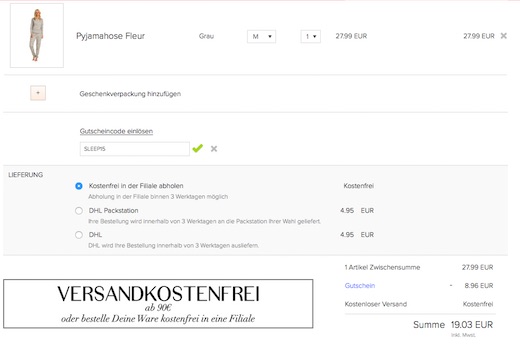 Valentinstags-Rabatte bei Hunkemöller – 20% auf alles und 5€ Rabatt; auch 20% zusätzlich auf Nachtwäsche
