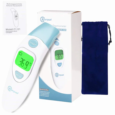 wolketon Fieberthermometer Ohrthermometer digitales Stirnthermometer infrarot Medizinisches thermometer für baby, kinder, erwachsene, objekte