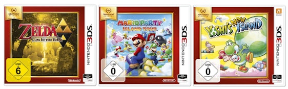 4 Nintendo 3DS Selects günstig bei Amazon - z.B. The Legend of Zelda: A Link Between Worlds oder Yoshis New Island *UPDATE*